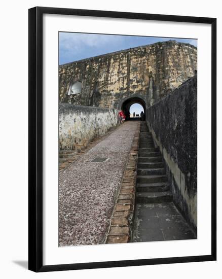 Castillo San Felipe Del Morro, Old Spanish Fortress, San Juan, Puerto Rico, West Indies, Caribbean-Sylvain Grandadam-Framed Photographic Print