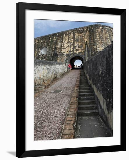 Castillo San Felipe Del Morro, Old Spanish Fortress, San Juan, Puerto Rico, West Indies, Caribbean-Sylvain Grandadam-Framed Photographic Print