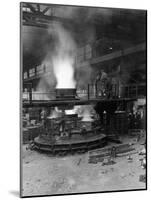 Casting a Pole Magnet, the Edgar Allen Steel Co, Sheffield, South Yorkshire, 1963-Michael Walters-Mounted Photographic Print