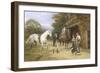 Casting a Shoe at the Blacksmith's-Heywood Hardy-Framed Giclee Print