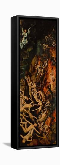 Casting the Damned into Hell (Right Wing)-Hans Memling-Framed Stretched Canvas