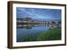 Castle and bridge at blue hour, Amboise, Indre-et-Loire, Loire Valley, Centre, France, Europe-Francesco Vaninetti-Framed Photographic Print