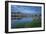 Castle and bridge at blue hour, Amboise, Indre-et-Loire, Loire Valley, Centre, France, Europe-Francesco Vaninetti-Framed Photographic Print