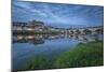 Castle and bridge at blue hour, Amboise, Indre-et-Loire, Loire Valley, Centre, France, Europe-Francesco Vaninetti-Mounted Photographic Print