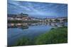 Castle and bridge at blue hour, Amboise, Indre-et-Loire, Loire Valley, Centre, France, Europe-Francesco Vaninetti-Mounted Photographic Print