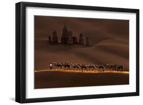 Castle and Camels-Mei Xu-Framed Photographic Print