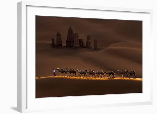 Castle and Camels-Mei Xu-Framed Photographic Print