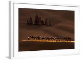 Castle and Camels-Mei Xu-Framed Photographic Print