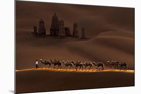 Castle and Camels-Mei Xu-Mounted Photographic Print