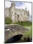 Castle and Footbridge, Laugharne, Carmarthenshire, South Wales, Wales, United Kingdom, Europe-Julian Pottage-Mounted Photographic Print