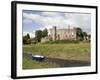 Castle and Foreshore, Laugharne, Carmarthenshire, South Wales, Wales, United Kingdom, Europe-Julian Pottage-Framed Photographic Print