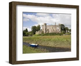 Castle and Foreshore, Laugharne, Carmarthenshire, South Wales, Wales, United Kingdom, Europe-Julian Pottage-Framed Photographic Print