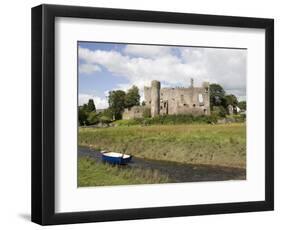 Castle and Foreshore, Laugharne, Carmarthenshire, South Wales, Wales, United Kingdom, Europe-Julian Pottage-Framed Photographic Print