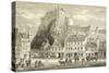 Castle and Grassmarket, Edinburgh in C.1880, from 'scottish Pictures' Published by the Religious…-null-Stretched Canvas