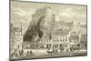 Castle and Grassmarket, Edinburgh in C.1880, from 'scottish Pictures' Published by the Religious…-null-Mounted Giclee Print