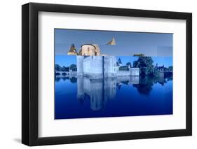 Castle and its moat, Sully-sur-Loire, UNESCO World Heritage Site, Loiret, Centre, France, Europe-Francesco Vaninetti-Framed Photographic Print