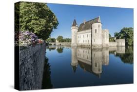 Castle and its moat, Sully-sur-Loire, UNESCO World Heritage Site, Loiret, Centre, France, Europe-Francesco Vaninetti-Stretched Canvas