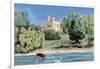 Castle and Lake Starnberg-null-Framed Giclee Print