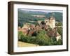 Castle and Village, Curemonte, Correze, Limousin, France, Europe-Ruth Tomlinson-Framed Photographic Print