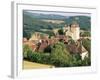 Castle and Village, Curemonte, Correze, Limousin, France, Europe-Ruth Tomlinson-Framed Photographic Print