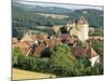 Castle and Village, Curemonte, Correze, Limousin, France, Europe-Ruth Tomlinson-Mounted Photographic Print