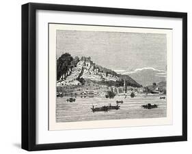 Castle and Village of Durnstein from the Danube-null-Framed Giclee Print
