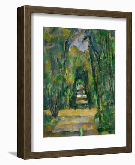 Castle and Village of Medan, circa 1885-Paul Cézanne-Framed Giclee Print