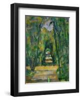 Castle and Village of Medan, circa 1885-Paul Cézanne-Framed Giclee Print