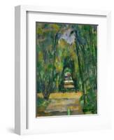 Castle and Village of Medan, circa 1885-Paul Cézanne-Framed Giclee Print