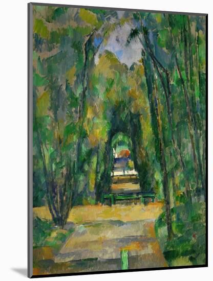 Castle and Village of Medan, circa 1885-Paul Cézanne-Mounted Giclee Print