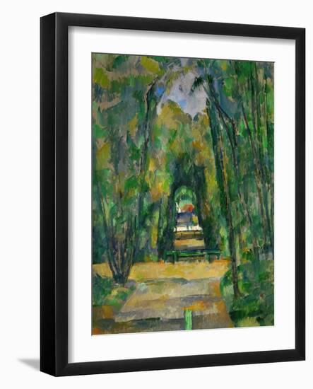 Castle and Village of Medan, circa 1885-Paul Cézanne-Framed Giclee Print