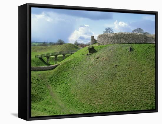 Castle at Castle Acre, Norfolk, England, United Kingdom, Europe-Pate Jenny-Framed Stretched Canvas