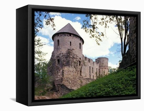 Castle at Cesis, Latvia-Janis Miglavs-Framed Stretched Canvas