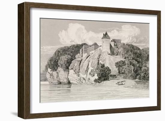 Castle at Tancarville, Published 1st October 1821-John Sell Cotman-Framed Giclee Print