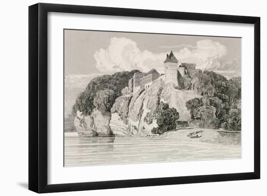 Castle at Tancarville, Published 1st October 1821-John Sell Cotman-Framed Giclee Print