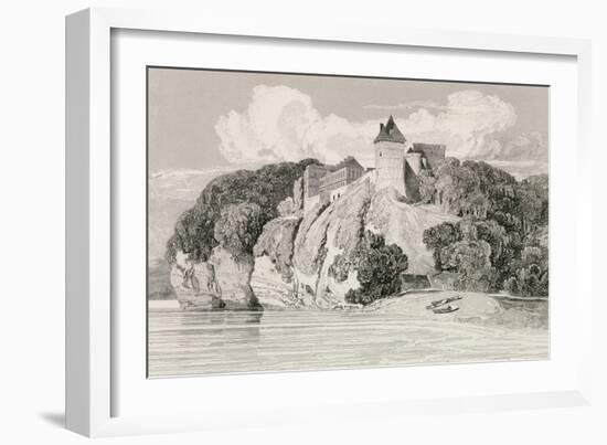 Castle at Tancarville, Published 1st October 1821-John Sell Cotman-Framed Giclee Print