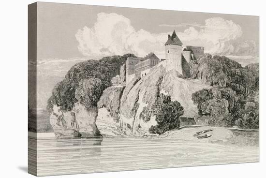 Castle at Tancarville, Published 1st October 1821-John Sell Cotman-Stretched Canvas