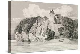 Castle at Tancarville, Published 1st October 1821-John Sell Cotman-Stretched Canvas