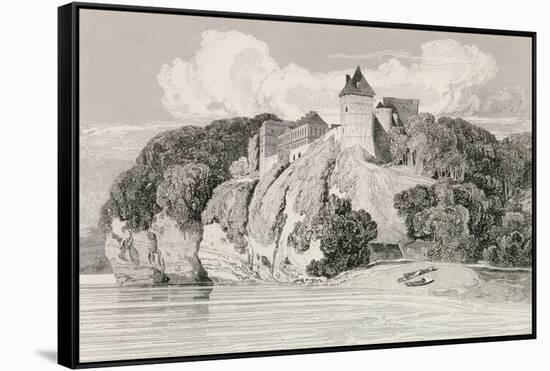 Castle at Tancarville, Published 1st October 1821-John Sell Cotman-Framed Stretched Canvas