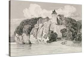 Castle at Tancarville, Published 1st October 1821-John Sell Cotman-Stretched Canvas