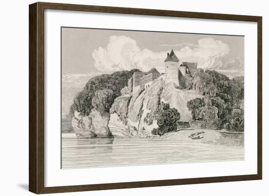 Castle at Tancarville, Published 1st October 1821-John Sell Cotman-Framed Giclee Print