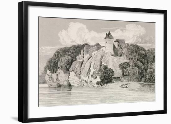 Castle at Tancarville, Published 1st October 1821-John Sell Cotman-Framed Giclee Print