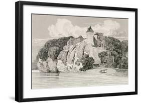 Castle at Tancarville, Published 1st October 1821-John Sell Cotman-Framed Giclee Print