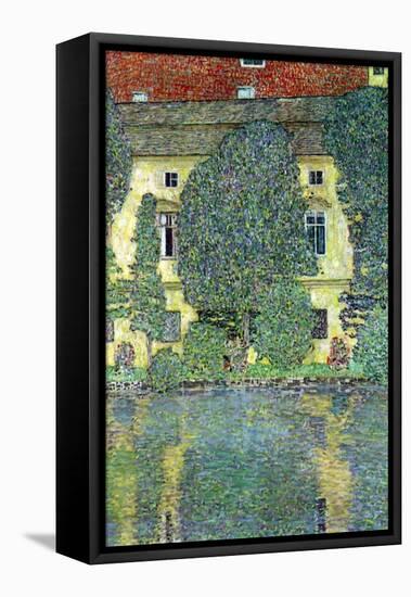 Castle at the Attersee-Gustav Klimt-Framed Stretched Canvas