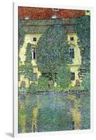 Castle At The Attersee-Gustav Klimt-Framed Art Print