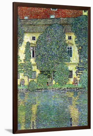 Castle At The Attersee-Gustav Klimt-Framed Art Print