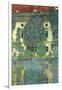 Castle At The Attersee-Gustav Klimt-Framed Art Print