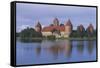 Castle at the Lakeside-null-Framed Stretched Canvas