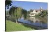 Castle at the Neckar River, Lauffen Am Neckar, Baden Wurttemberg, Germany, Europe-Markus Lange-Stretched Canvas