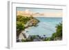 Castle at Tulum Mexico Yutacan-null-Framed Art Print